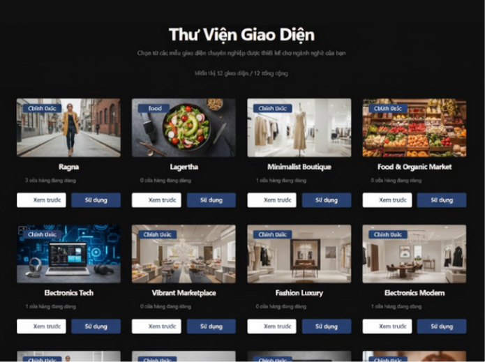 Mẫu thiết kế đa dạng