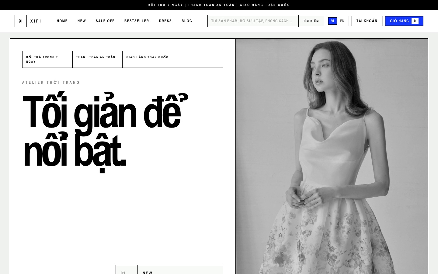Ảnh chụp thực tế giao diện Fashion Catalog Utility